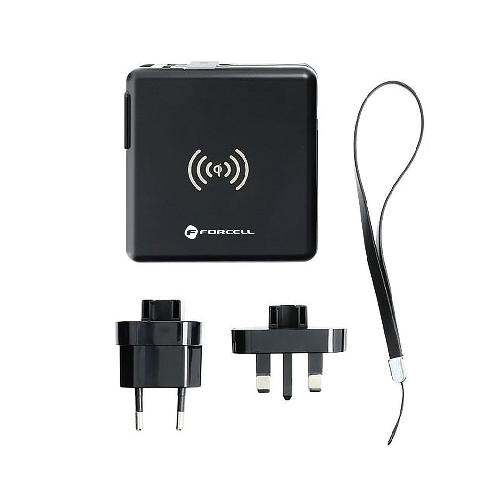 Forcell F-Energy Multifunktionsladegerät 5in1 PD 20W mit USB Typ C/Lightning, 10000mAh Powerbank und 15W kabellosem Laden – Bild 6