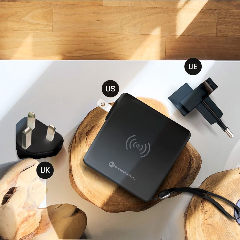 Forcell F-Energy Multifunktionsladegerät 5in1 PD 20W mit USB Typ C/Lightning, 10000mAh Powerbank und 15W kabellosem Laden – Bild 8