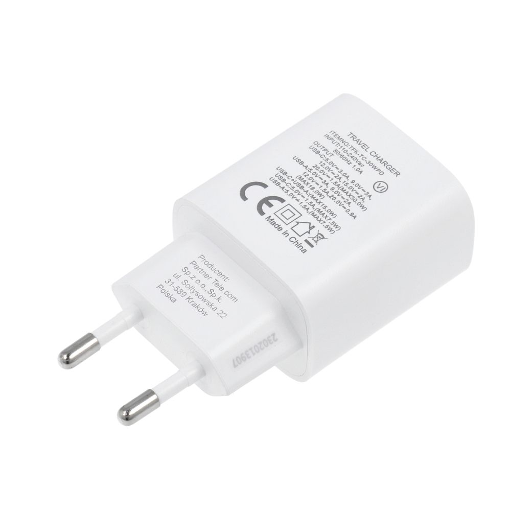 Forcell Netzladegerät – 3A 30W mit zwei Anschlüssen: USB Typ C und USB A mit PD und QC 4.0 Schnellladung – Bild 6