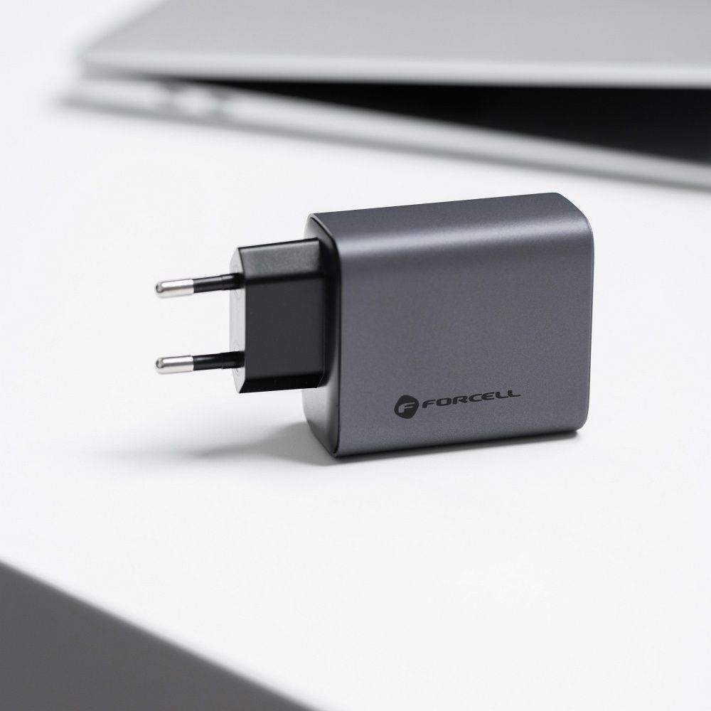 Forcell F-Energy GaN-Netzladegerät – 65W mit 2x USB-C und 1x USB-A Anschlüssen, PD und QC 4.0 Unterstützung – Bild 4