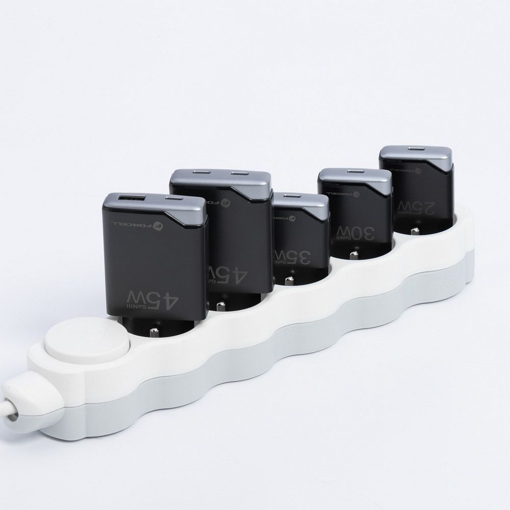 Forcell F-Energy Ultra Slim GaN III USB-C PD QC4.0 3A 25W Ladegerät B125101-E schwarz – Bild 8