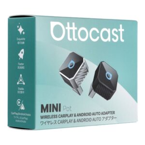 Drahtloser Autoadapter OTTOCAST Mini Cube T3 Silber