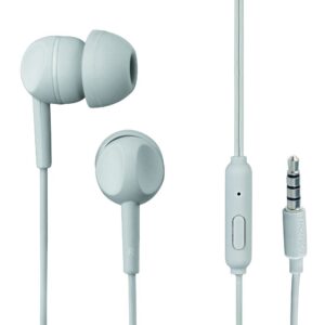 THOMSON In-Ear-Kopfhörer mit 3,5-mm-Klinkenstecker und Mikrofon EAR3005GY Grau