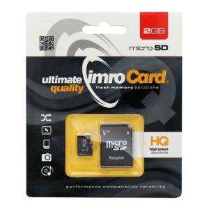 IMRO microSD Speicherkarte 2GB mit SD-Adapter