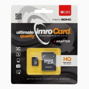 IMRO microSD Speicherkarte 8GB mit SD Adapter