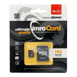 Speicherkarte IMRO microSD 4GB mit SD-Adapter Class 10 UHS
