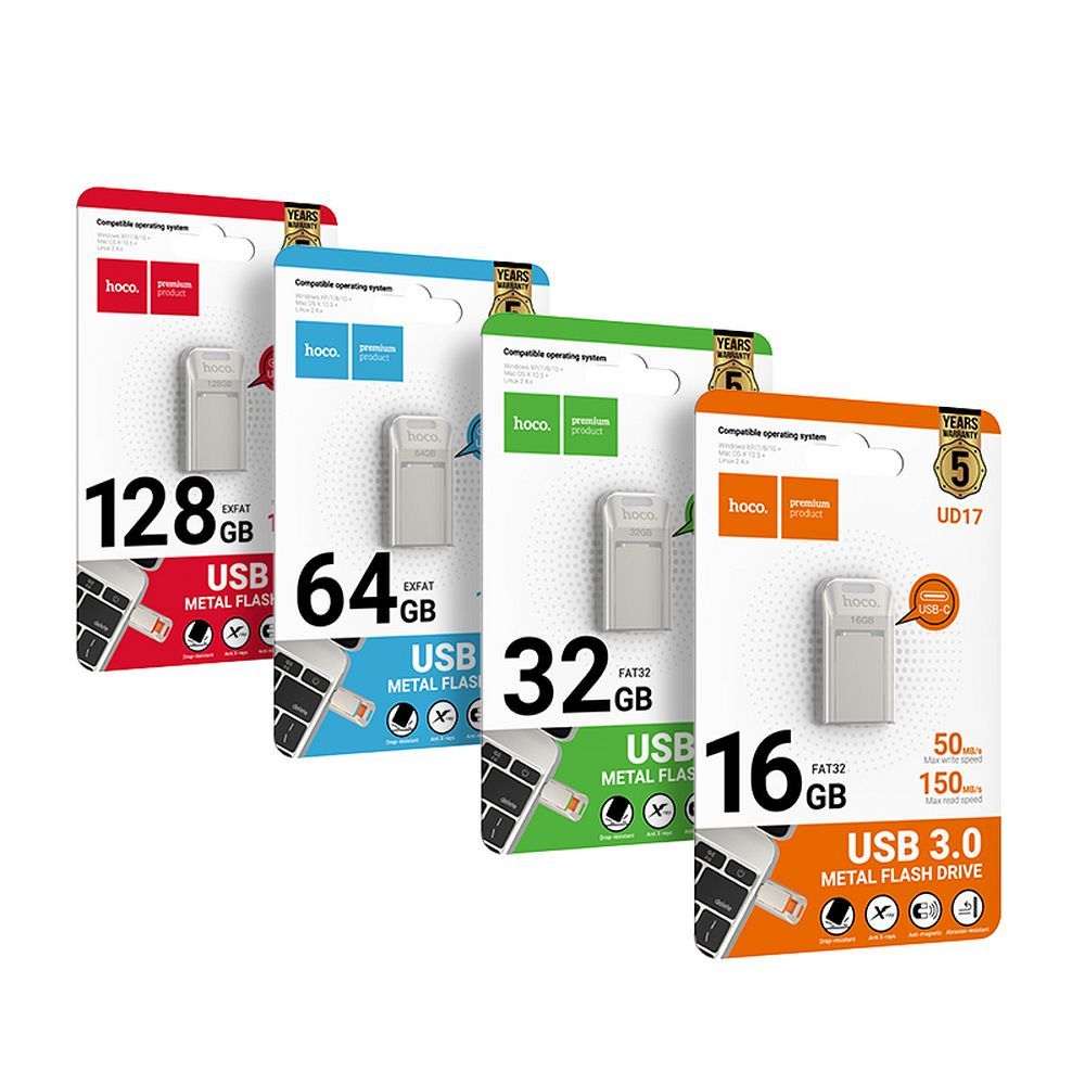 HOCO USB-Stick USB A + USB C UD17 64GB USB3.0 – Bild 6