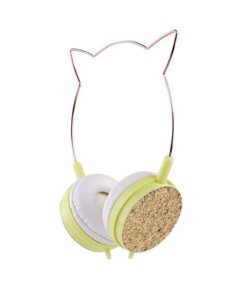CAT EAR Kopfhörer Modell YLFS-22 mit 3,5-mm-Klinke, gold