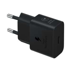 Original NETZ – IMPULS – LADEKABEL SAMSUNG GaN Super Fast Charger EP-T2510NBEGEU (nur Ladegerät) USB Typ C 3A 25W Blister