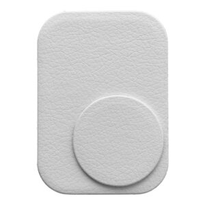 Magnetische Halteplatten aus silbernem Leder