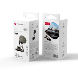 FORCELL F-Grip IronSecure Autohalterung für Windschutzscheibe / Magnetische Platte, schwarz