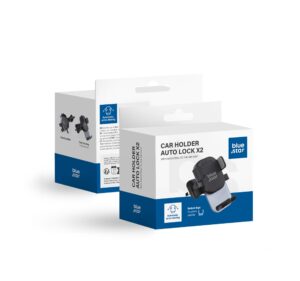 BLUE STAR AUTO LOCK X2 Autohalter für Kühlergrill, Schwarz