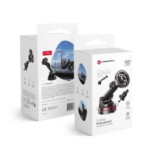 FORCELL F-Grip PrecisionX Autohalterung für Windschutzscheibe/Bord/Gitter, kompatibel mit MagSafe, schwarz
