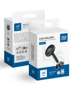 BLUE STAR magnetischer Autohalter LONG STICK für Tafel / Schreibtisch, schwarz
