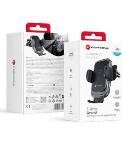 Kabellose Auto-Handyhalterung Forcell F-Grip Grand F-24 15W Lüftungsgitter, Silber