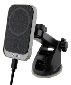 KFZ-Handyhalter mit Induktion, kompatibel mit BMW und MagSafe 15W, für Windschutzscheibe / Armaturenbrett / Lüftungsschacht, M Edition BMMWCCMPGPK schwarz