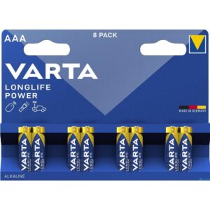 VARTA Alkaline-Batterie R3 (AAA) Longlife Power, 8 Stück