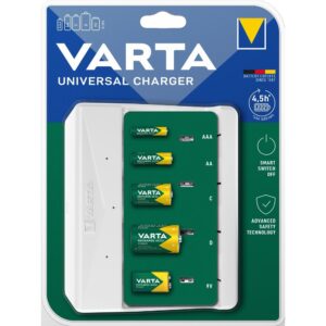 VARTA UNIVERSAL-LADEGERÄT 57658 für 9V, R14, R20 (ohne Batterien)