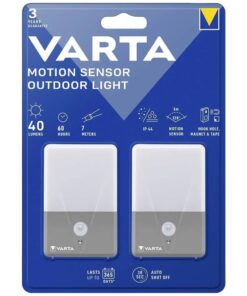 VARTA Bewegungsmelder Außenleuchte 16634, 2 Stück