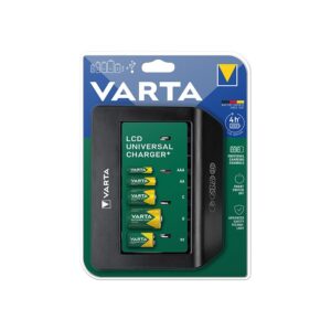 VARTA LCD Universal-Ladegerät + 57688 9V, R14, R20 (ohne Batterien)