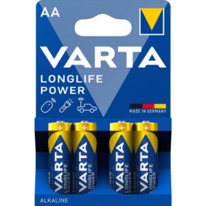 VARTA Alkaline-Batterie R6 (AA) Longlife Power, 4 Stück
