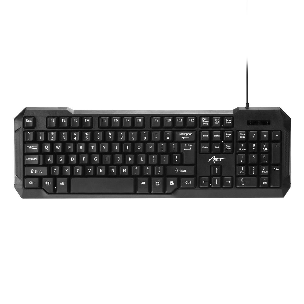Tastatur QWERTY Classic AK-46U USB schwarz – Bild 3