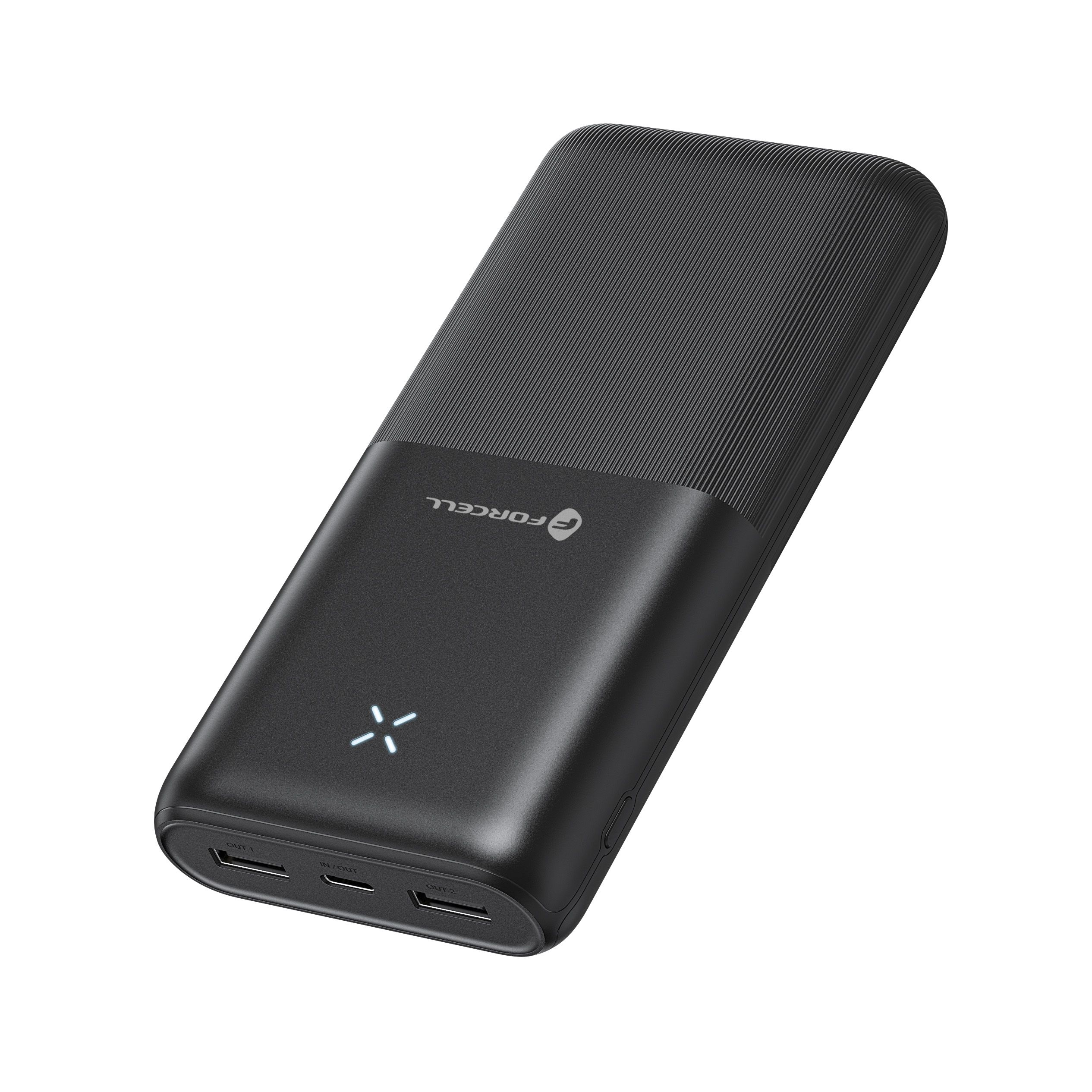 FORCELL F-ENERGY S20k1 Powerbank 2,4A 20.000 mAh schwarz – Bild 3