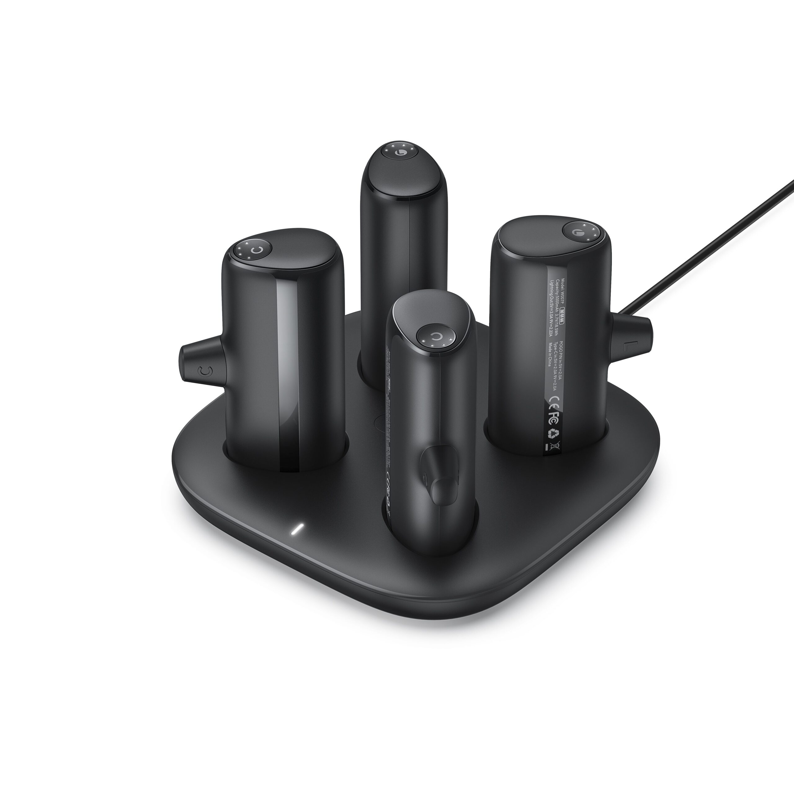 VEGER Powerbank 20.000 mAh Set – 4 x 5000 mAh POGO Schwarz