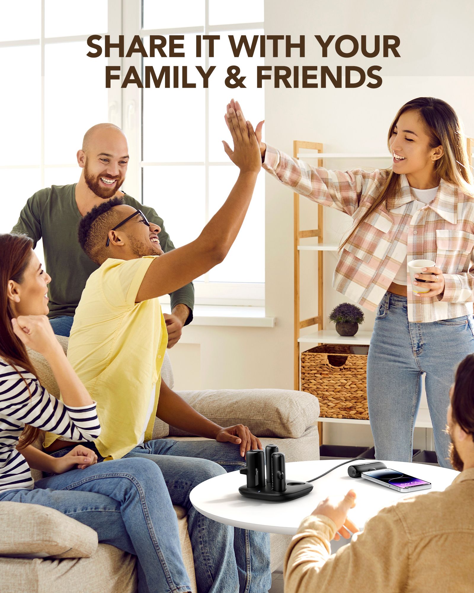 VEGER Powerbank 20.000 mAh Set – 4 x 5000 mAh POGO Schwarz – Bild 11