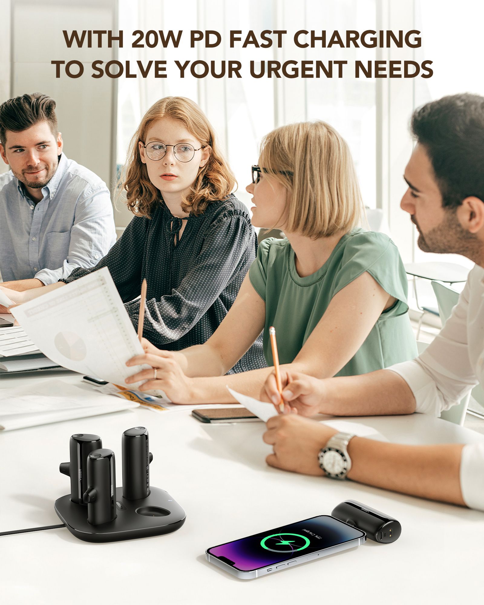 VEGER Powerbank 20.000 mAh Set – 4 x 5000 mAh POGO Schwarz – Bild 13