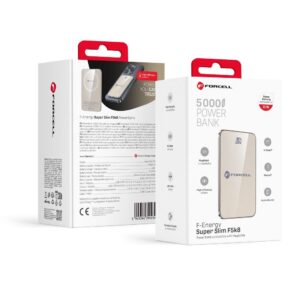 Powerbank kompatibel mit MagSafe Forcell F-Energy SuperSlim F5K8 QC4.0 PD3.0 15W 5000 mAh Titanium Desert