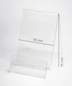 VERTIKALE HANDYHALTERUNG AUS PLEXIGLAS (für Smartphone) 65 mm
