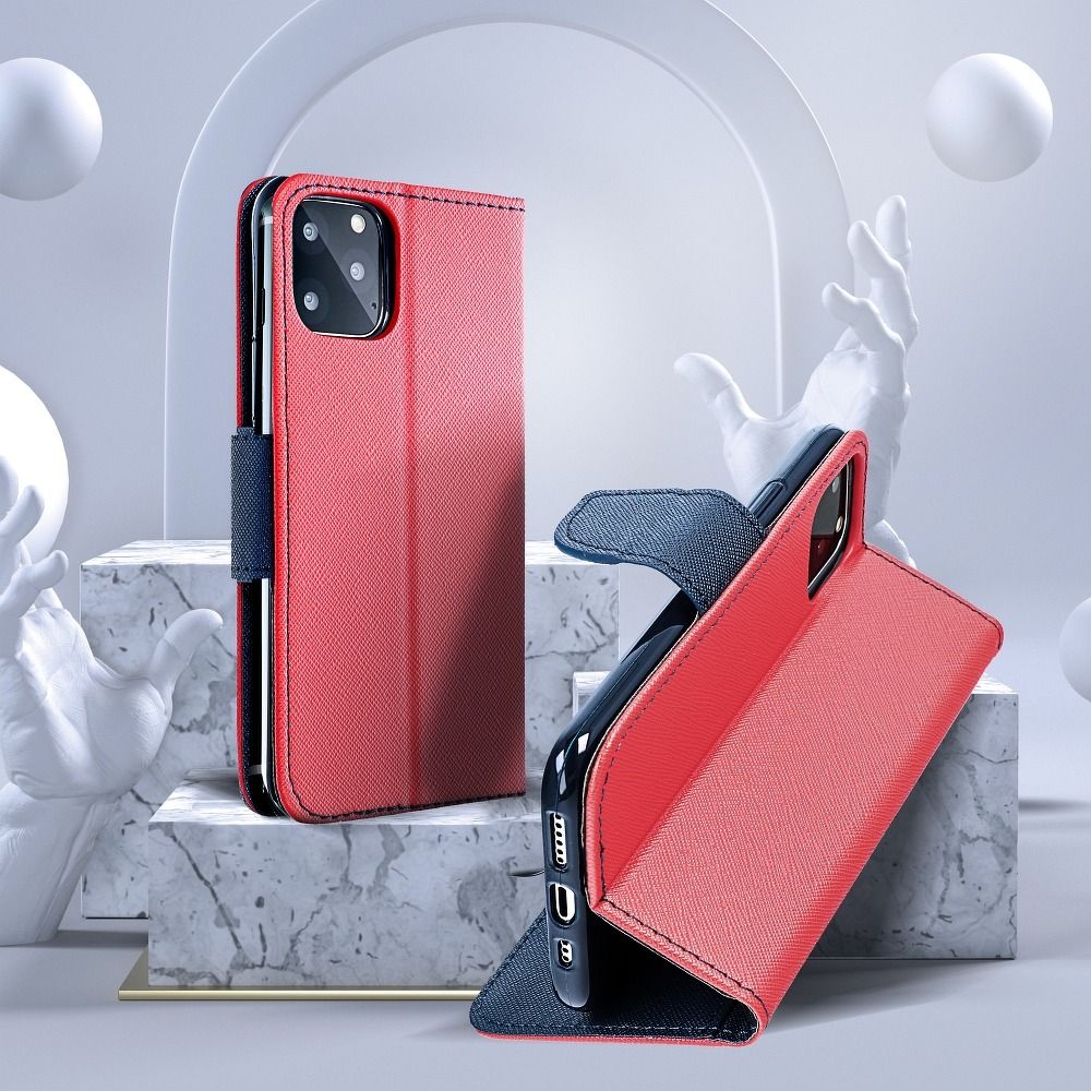 Fancy Book Holster für SAMSUNG S22 PLUS in Rot / Navy Blau – Bild 7