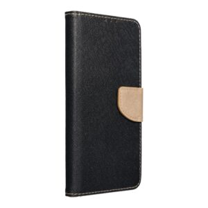 Fancy Book Holster für iPhone 15 Pro Schwarz / Gold