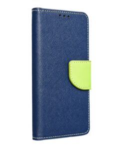 Fancy Book Holster für XIAOMI Redmi NOTE 14 5G in Navyblau / Lindgrün