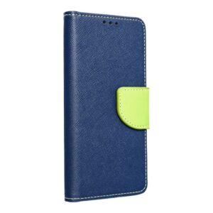 Fancy Book Holster für XIAOMI Redmi NOTE 14 PRO 5G / 14 PRO PLUS 5G in Navy Blau / Lindgrün