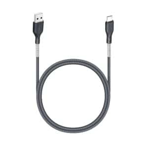 FORCELL Carbon USB-zu-Typ C 2.0 Kabel 2,4A CB-02A schwarz, 1 Meter – Bild 4