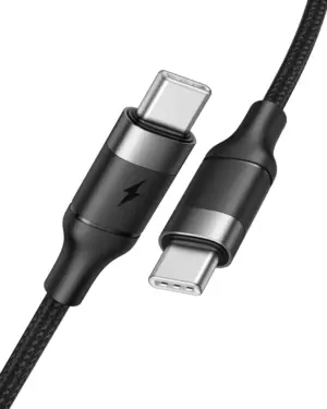 VEGER USB-C auf USB-C Kabel PD 5A 100W CC02, 1,5 m, schwarz