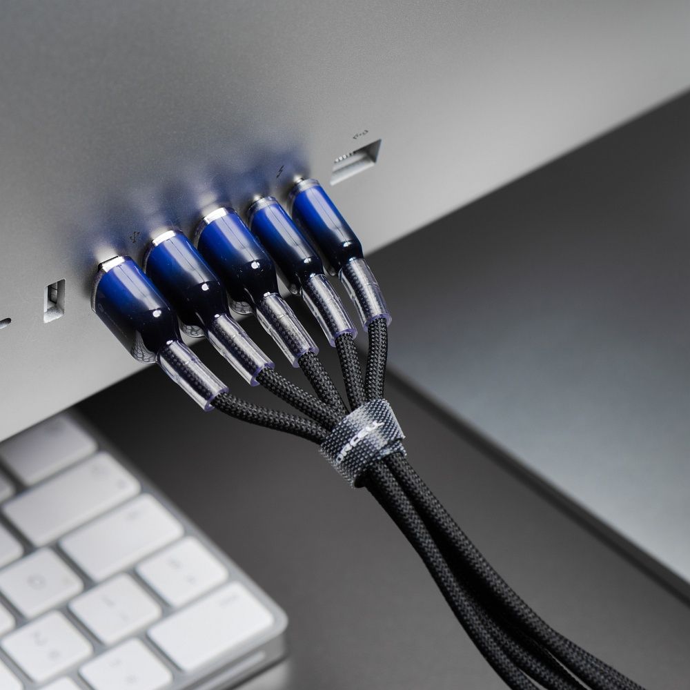 USB-C-Kabel USB C zu USB C Forcell F-Energy QC4.0 PD 3A 60W Gradient 1 m C354 schwarz – Bild 7