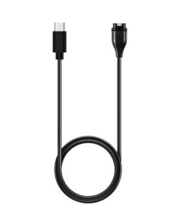 Typ-C-Kabel zum Laden von GARMIN FENIX 7, 6, 6X, 6S, 5, 5X, 5S, 5 Plus, Vivoactive 3 Smartwatch etc. HD24 1m, schwarz