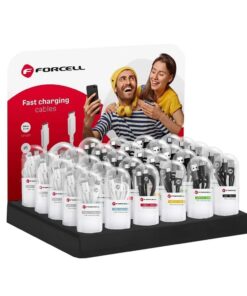 FORCELL Kabelständer aus Rohren, 30 Plätze, D336