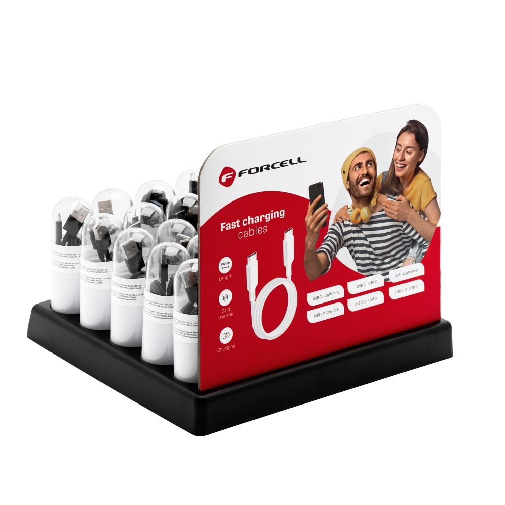 FORCELL Kabelständer aus Rohren, 30 Plätze, D336 – Bild 4