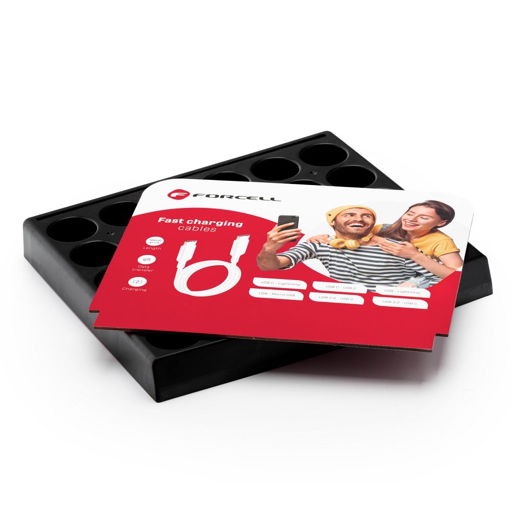 FORCELL Kabelständer aus Rohren, 30 Plätze, D336 – Bild 6