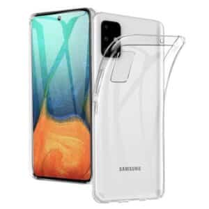 BACK CASE Ultra Slim 0,5 mm für SAMSUNG Galaxy A71 Transparent
