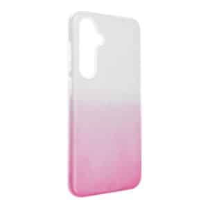 SHINING Case für SAMSUNG Galaxy S24 FE, transparent/rosa
