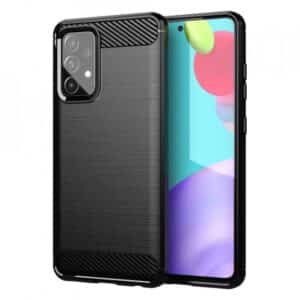 CARBON Hülle für SAMSUNG Galaxy A52 5G / A52 LTE (4G) / A52S Schwarz