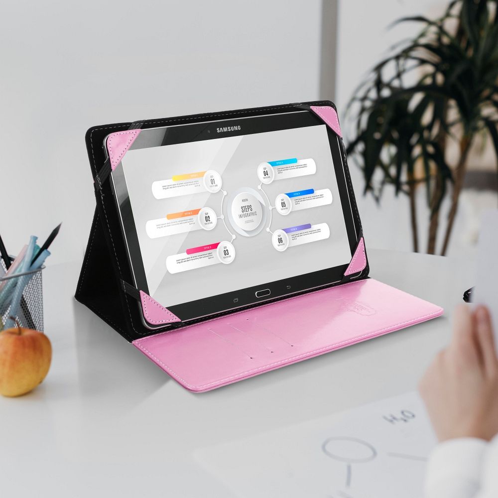 ETUI BLUN UNIVERSAL für Tablet 10" rosa (UNT) – Bild 3