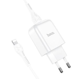 HOCO Netzladegerät USB + Kabel für Lightning 8-Pin 2A N2 Vigour Weiß