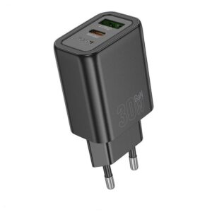 Handyladegerät Hoco USB A + USB C QC3.0 PD 3A 30W N63 schwarz