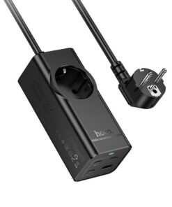 Steckdosenleiste 2 m Hoco 1 Steckdose + USB A + 3 x USB C QC3.0 PD 3A 67W NS9 schwarz